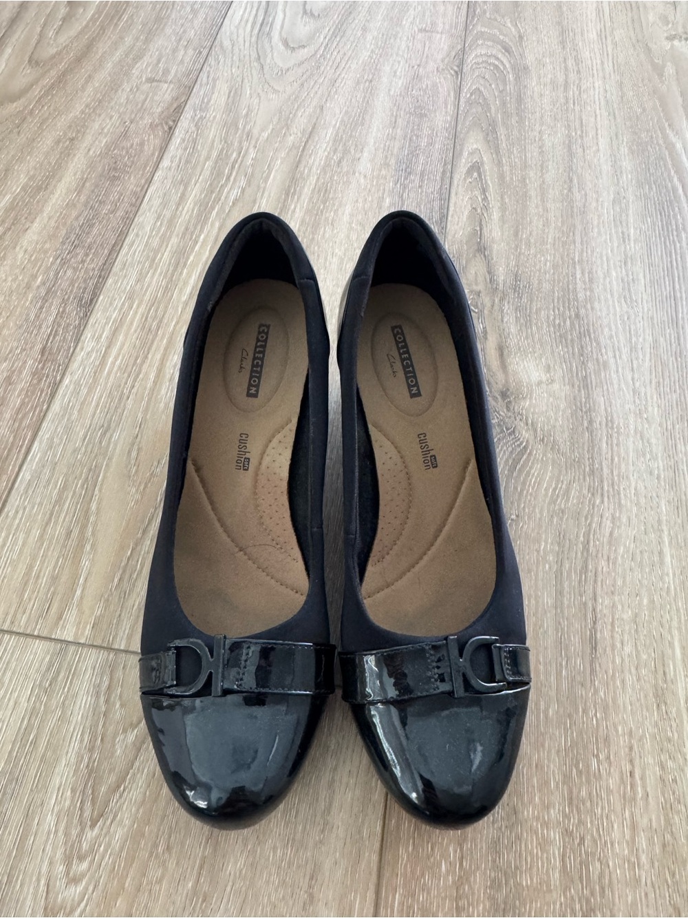 Clarks Collection Flores Poppy Wedge Pumps Size 10
